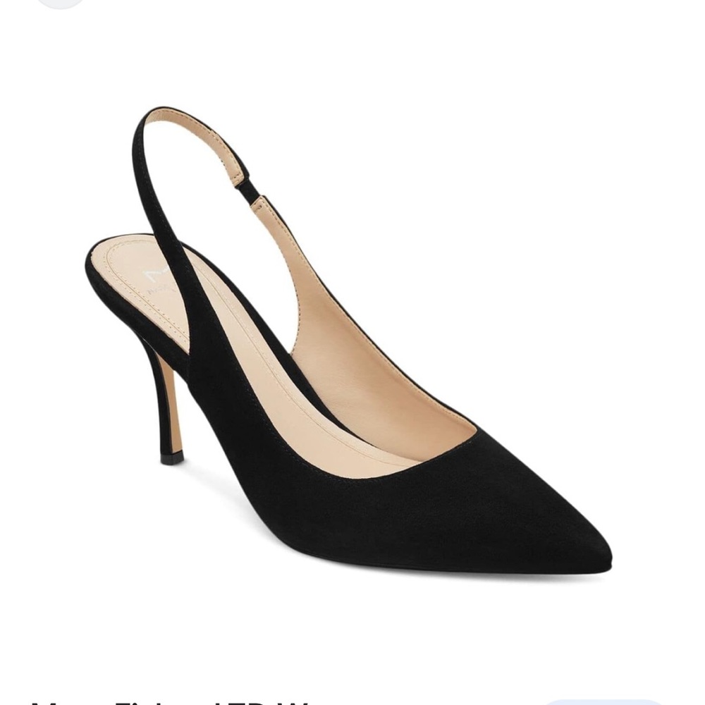 Marc Fisher LTD Camela Slingback Pump in Black Suede
